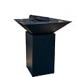 GRILL'CHIC - Brasero Cevenol Acier Normal Carre 74 Noir Double Cuve - vignette