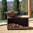 GRILL'CHIC - Brasero Traditionnel Acier 83 Imitation Corten - vignette