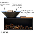 GRILL'CHIC - Brasero Traditionnel Acier 83 Gris Anthracite Double Cuve - vignette