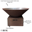 GRILL'CHIC - Bol A Feu Cevenol Pool Corten Rond 74 Simple Cuve - vignette