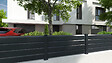 ALTONA - Poteau départ mur PVC ADELE - Anthracite - H.230xL.9xl.9cm - vignette