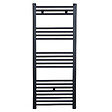 STANO - Radiateur sèche-serviettes eau chaude CODA 120 x 60 cm noir mat - vignette