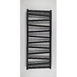 STANO - Radiateur sèche-serviettes eau chaude design CYRKA 97 x 50 cm noir mat - vignette