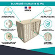 ATOLE - Cache climatiseur ATOLE en Aluminium Thermolaqué - Taille 2 : H. 113 x L. 110 x P. 64 cm - Crème - vignette