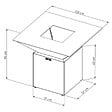 GRILL'CHIC - Brasero Cevenol Corten Normal Carre 103 Simple Cuve - vignette