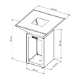 GRILL'CHIC - Brasero Auvergnat Corten Bois Carre 62 Simple Cuve - vignette