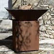 GRILL'CHIC - Brasero Cevenol Corten Normal Carre 83 Simple Cuve - vignette
