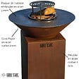 GRILL'CHIC - Brasero Auvergnat Corten Normal Rond 62 Simple Cuve - vignette