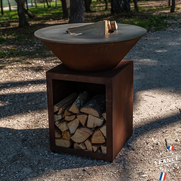 GRILL'CHIC - Brasero Classique Corten 83 Simple Cuve - large