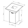 GRILL'CHIC - Brasero Auvergnat Corten Normal Carre 62 Simple Cuve - vignette