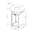 GRILL'CHIC - Brasero Auvergnat Corten Bois Rond 62 Simple Cuve - vignette