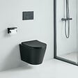 STANO - Cuvette WC suspendu TERCERO noir mat - sans bride et avec frein de chute - vignette