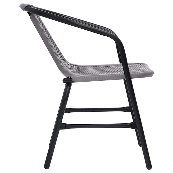 VIDAXL - vidaXL Chaises de jardin lot de 2 Plastique Rotin et acier 110 kg - large