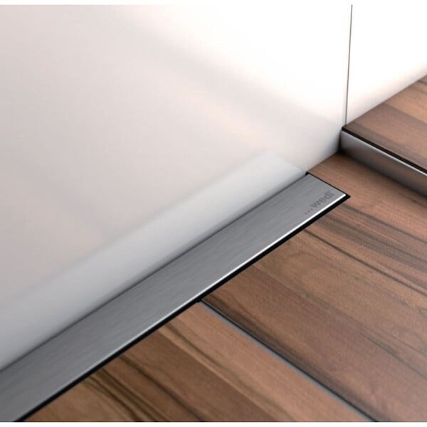 WEDI - WEDI Barrette de finition à carreler pour évacuation linéaire 80 cm inox brossé Fundo - large