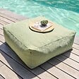 OVIALA - Pouf de jardin pour canapé modulable vert cactus - Mixi - vignette