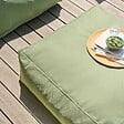 OVIALA - Pouf de jardin pour canapé modulable vert cactus - Mixi - vignette
