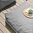 OVIALA - Pouf de jardin pour canapé modulable gris - Mixi - vignette