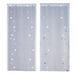 CENTRALE BRICO - Paire de vitrages tamisant, Orion gris/argent l.60 x H.120 cm - vignette