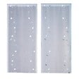 CENTRALE BRICO - Paire de vitrages tamisant, Orion gris/argent l.45 x H.120 cm - vignette