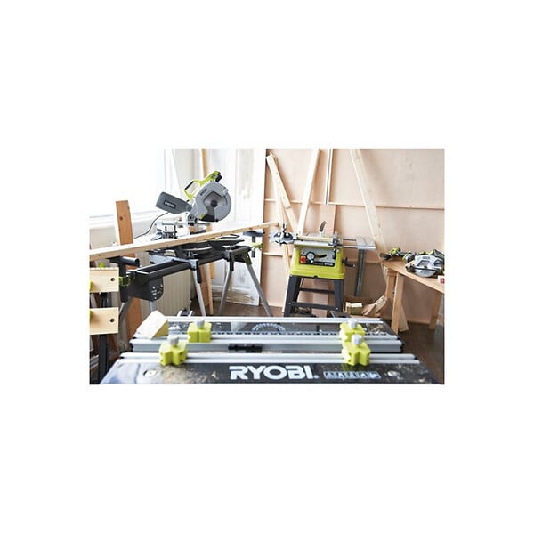 RYOBI - Pack RYOBI Scie à  coupe d'onglets radiale électrique - 1500W - 216mm - EMS216L - Support universel RLS02 - large