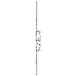 FERCO - Crémone barillet 3570 ajustable haut et bas longueur 1780mm - vignette