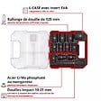 EINHELL - Jeu de douilles à impact – 12 pièces – 1/2” – 10 à 21 mm + rallonge 125 mm – acier CrMo - vignette