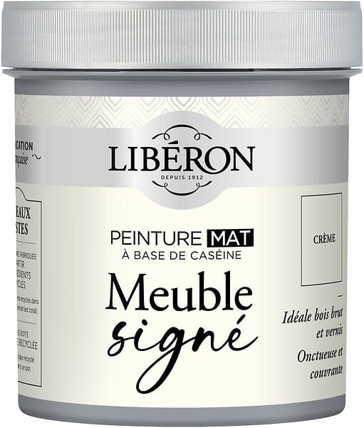 LIBERON - Peinture meuble Caseine - Crème - Mat - 0,5L - large