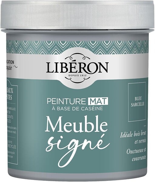 LIBERON - Peinture meuble caséine - Bleu Sarcelle - Mat - 0,5L - large