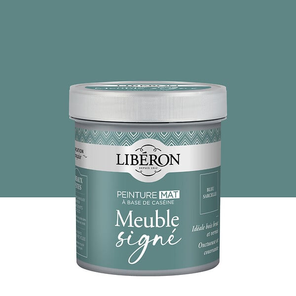 LIBERON - Peinture meuble caséine - Bleu Sarcelle - Mat - 0,5L - large