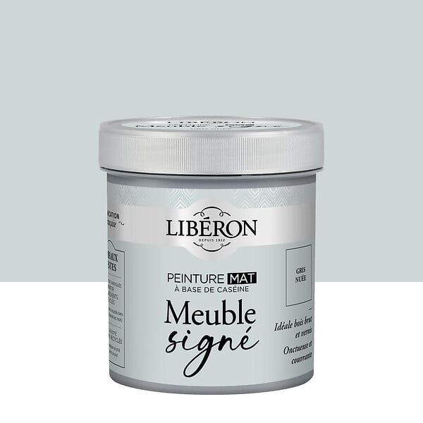 LIBERON - Peinture meuble caséine - Gris Nuée - Mat - 0,5L - large