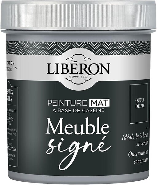 LIBERON - Peinture meuble Caseine - Queue de pie - Mat - 0,5L - large