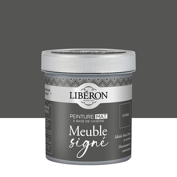LIBERON - Peinture meuble Caseine - Cendre - Mat - 0,5L - large
