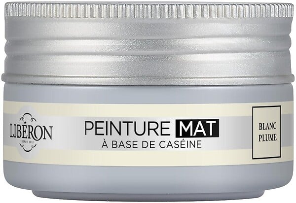 LIBERON - Peinture caséine pour meuble Blanc plume 75ml - large