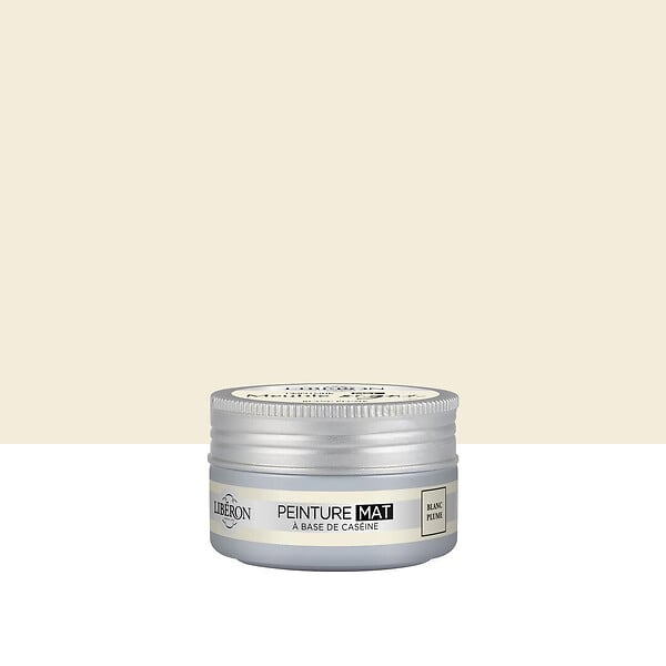 LIBERON - Peinture caséine pour meuble Blanc plume 75ml - large