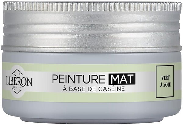 LIBERON - Peinture meuble Caseine Mat Vert à Soie Pot 75ml - large