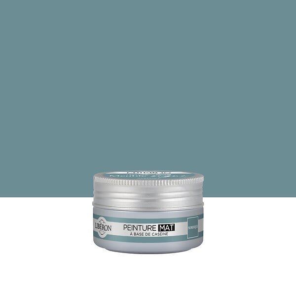 LIBERON - Peinture meuble caséine Mat Nordique - Bleu - 75ml - large