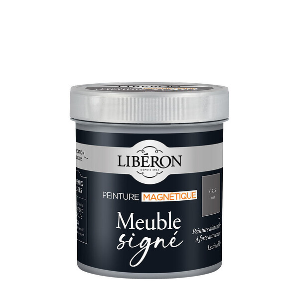 LIBERON - Peinture Effet magnetic Gris Anthracite Pot 0.5l - large