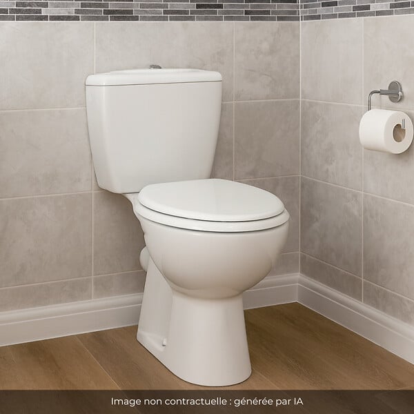 JACOB DELAFON - Lot de 2 WC à poser sortie horizontale Eolia avec abattant - large