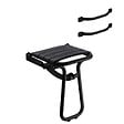 PELLET - Pack avec siège de douche PMR escamotable noir mat + 2 barres d'appui 42,5 cm - vignette