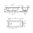 JACOB DELAFON - Baignoire bain douche Struktura compacte Acrylique renforcé 170 x 75 - vignette