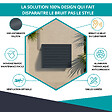 ATOLE - Cache Climatisation  Acoustique ATOLE en aluminium thermolaqué , Taille 2 : H. 113 x L. 110 x P. 64 cm, Ventelle, Gris anthracite - vignette