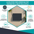 ATOLE - Cache Climatisation  Acoustique ATOLE en aluminium thermolaqué , Taille 1 : H. 80 x L. 100 x P. 54 cm, Ventelle , Gris anthracite - vignette