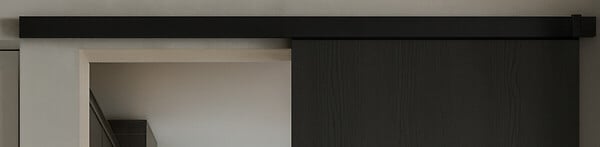 GD MENUISERIES - Rail Alu Avec Cache Rail Couleur Noir - large