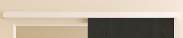 GD MENUISERIES - Rail Alu Avec Cache Rail Couleur Blanc - large