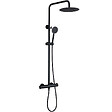 PLANETE BAIN - Colonne de douche en inox noir mat - thermostatique - Alois - vignette