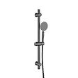 PLANETE BAIN - Ensemble barre de douche inox brossé gun metal - douchette 1 jet - flexible 150 cm - Barre 65 cm - Alois - vignette