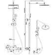 PLANETE BAIN - Colonne de douche en inox brossé gun metal - thermostatique - Alois - vignette