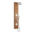 SIKO - Siko Bamboo Shower Colonne de douche hydromassante murale en bambou avec douche de tête et douchette à main (BAMBOOSHOWER) - vignette