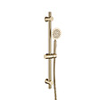 PLANETE BAIN - Ensemble barre de douche inox brossé doré - douchette 1 jet - flexible 150 cm - Barre 65 cm - Alois - vignette
