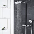 GROHE - Colonne de douche thermostatique Rainshower System SmartControl Mono 360 Blanc/chromé + Tablette douche d'angle Start Cube - vignette